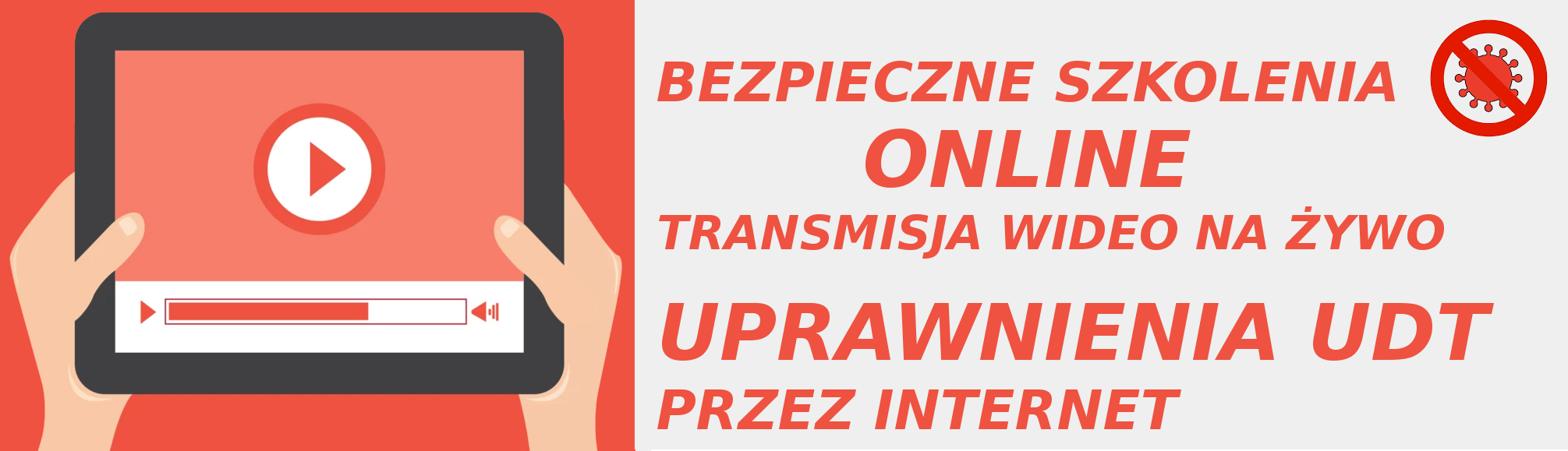 Atrakcyjna praca za granicą. Specjalności sep bhp udt przez Internet - uprawnienia online do pracy operatora - przygotowani na koronawirus (covid-19) w ODK Ergon (transmisje wideo)